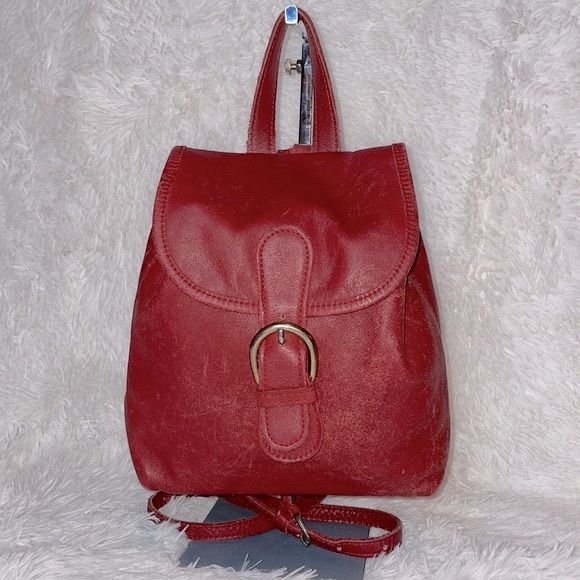 Coach Vintage Rare Red Convertible Backpack Crossbody Shoulder Bag Purse - Picture 4 of 17